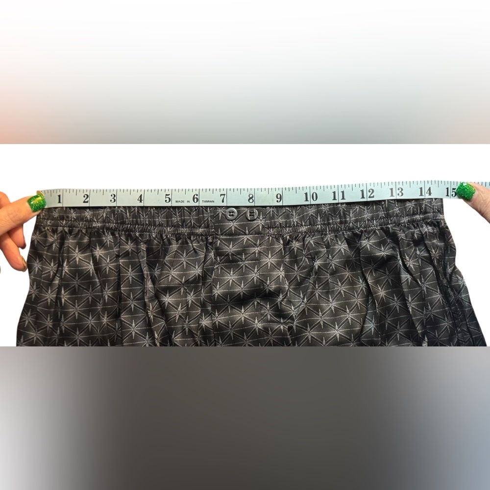 Intimo Black Geometric Silk Boxers - Picture 12 of 12